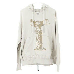 Nike Premium Hoodie SZ L Winged Victory of Samothrace Graphic Floral Patch Rare